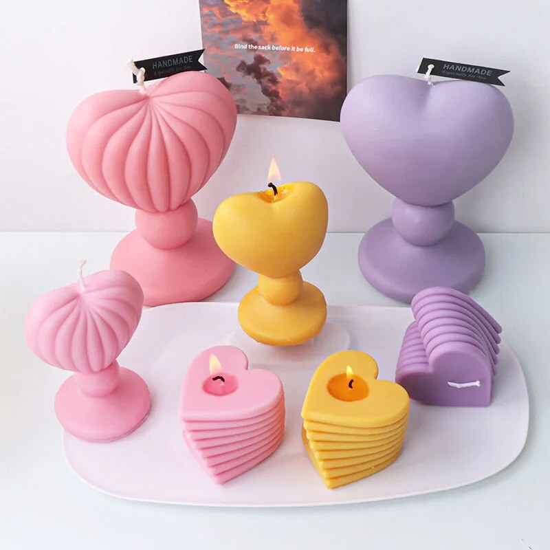 DIY Love Candlestick Silicone Mould