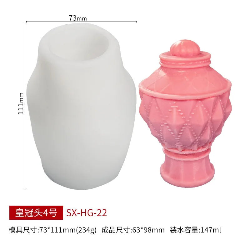 Ancient Greek Roman Column Candle Mould