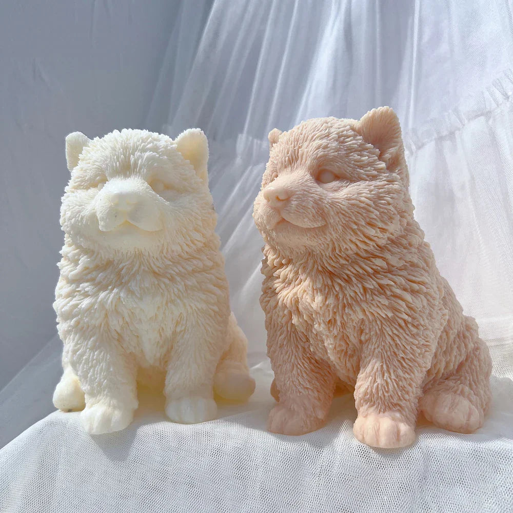 Malamute Puppy Dog Candle Mould