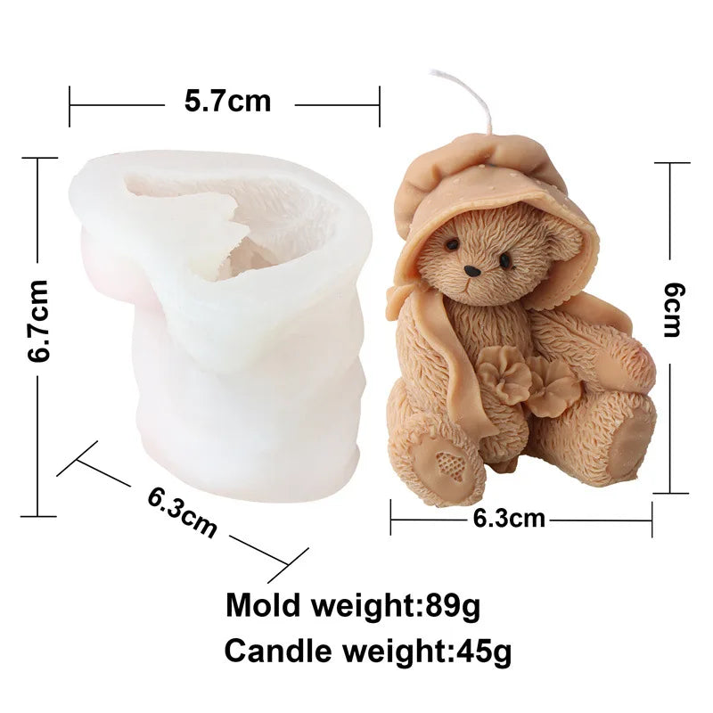 Cute Cats Candle Mould Silicone