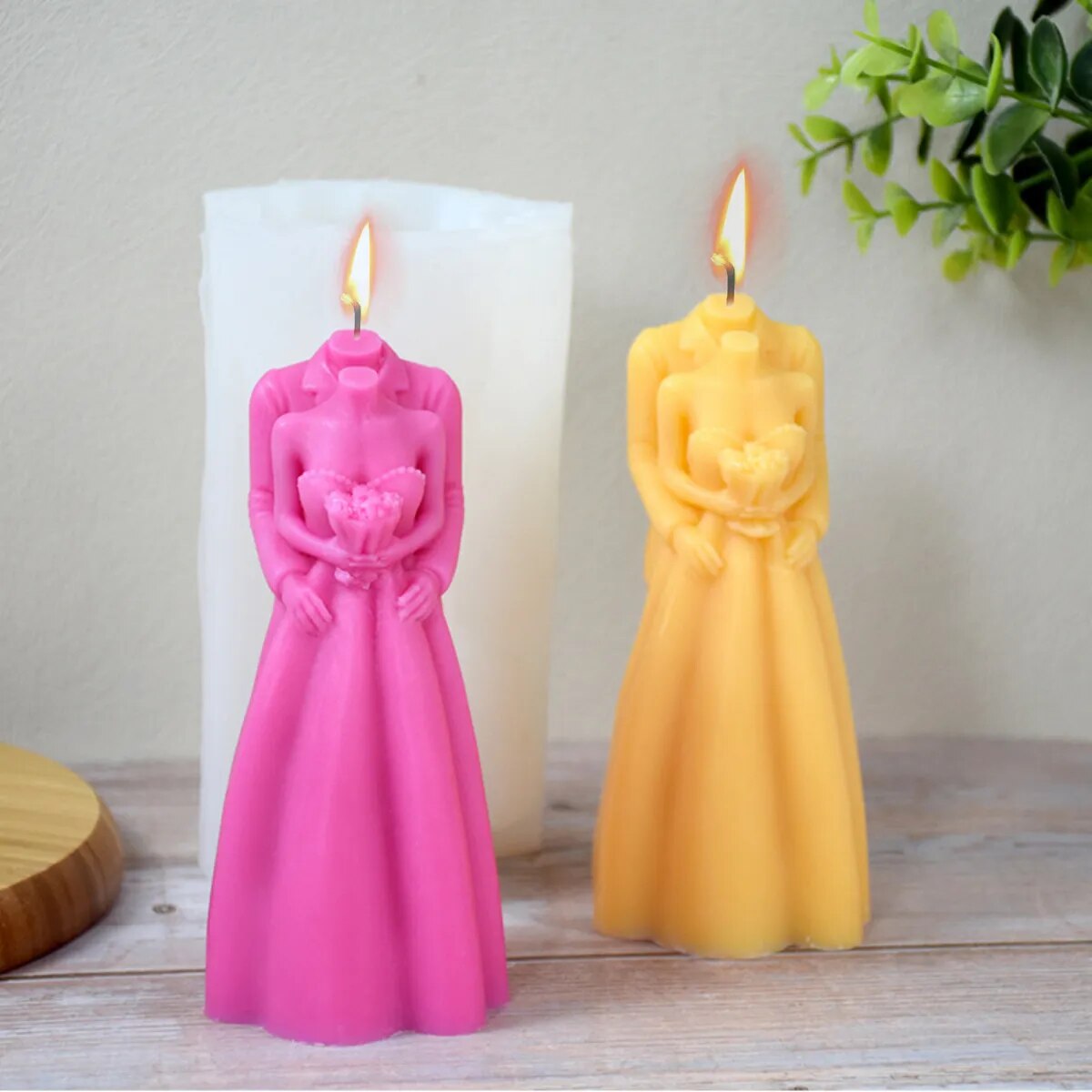 Bride & Groom Candle Mould