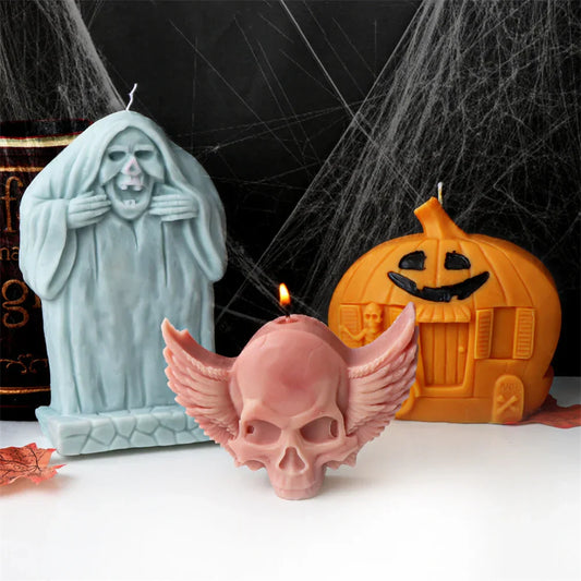 Strange Halloween Silicone Candle Mould