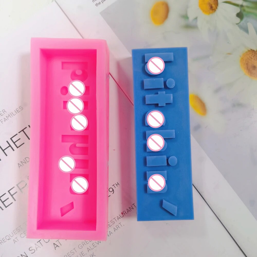 DIY 16 Designs Extra Babe Mood Words Slogan Candle Silicone Mould
