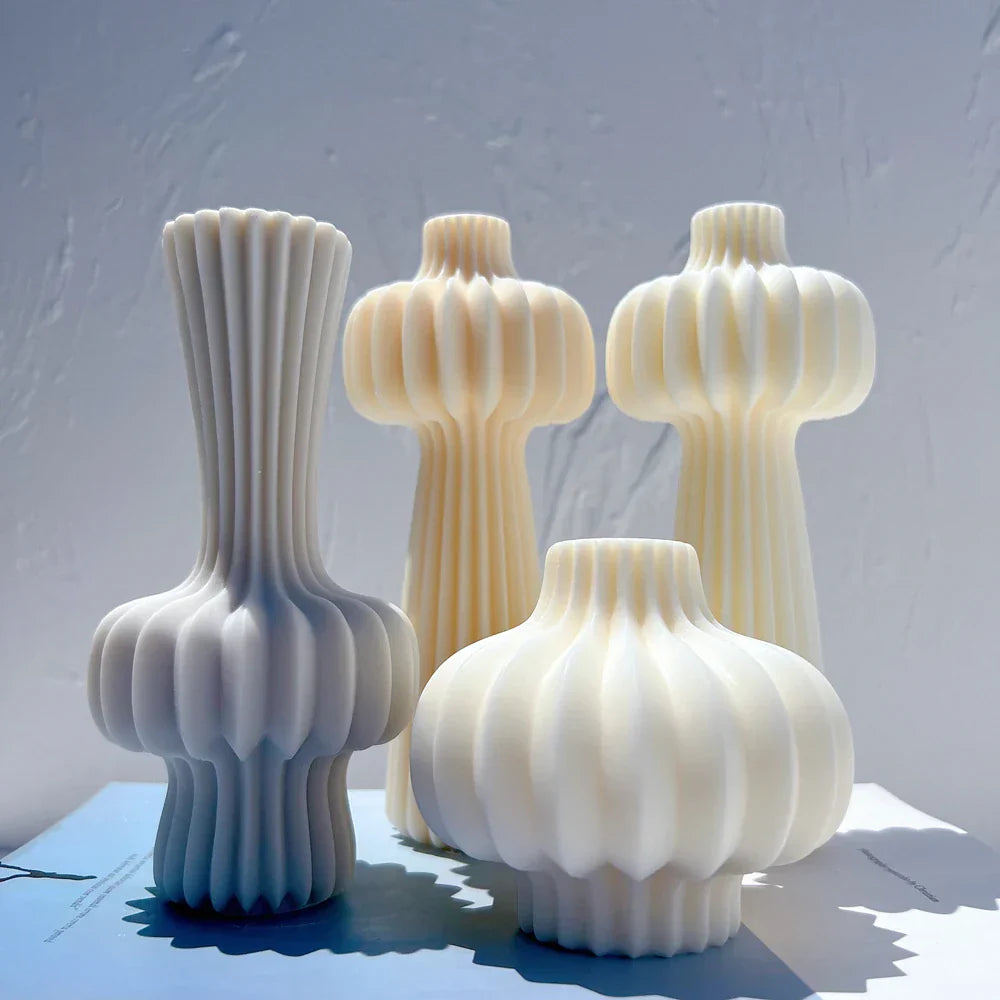 Roman Cylindrical Pillar Silicone Candle Mould