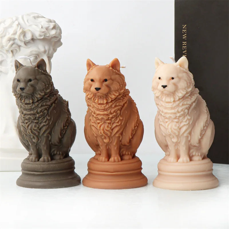 Adorable Ragdoll Cat Candle Mould