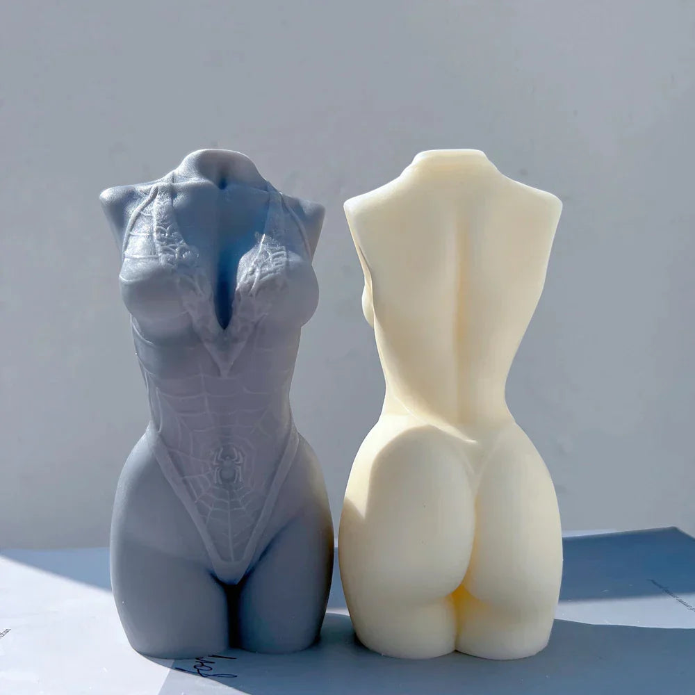 Spider bikini Female Body Candle Mould
