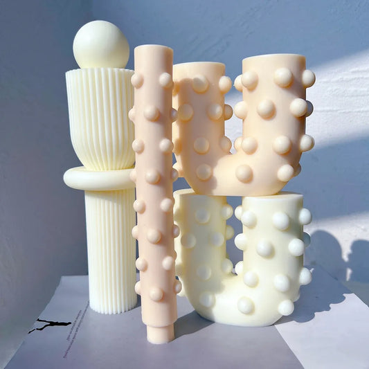 Geometric Shapes Candle Moulds