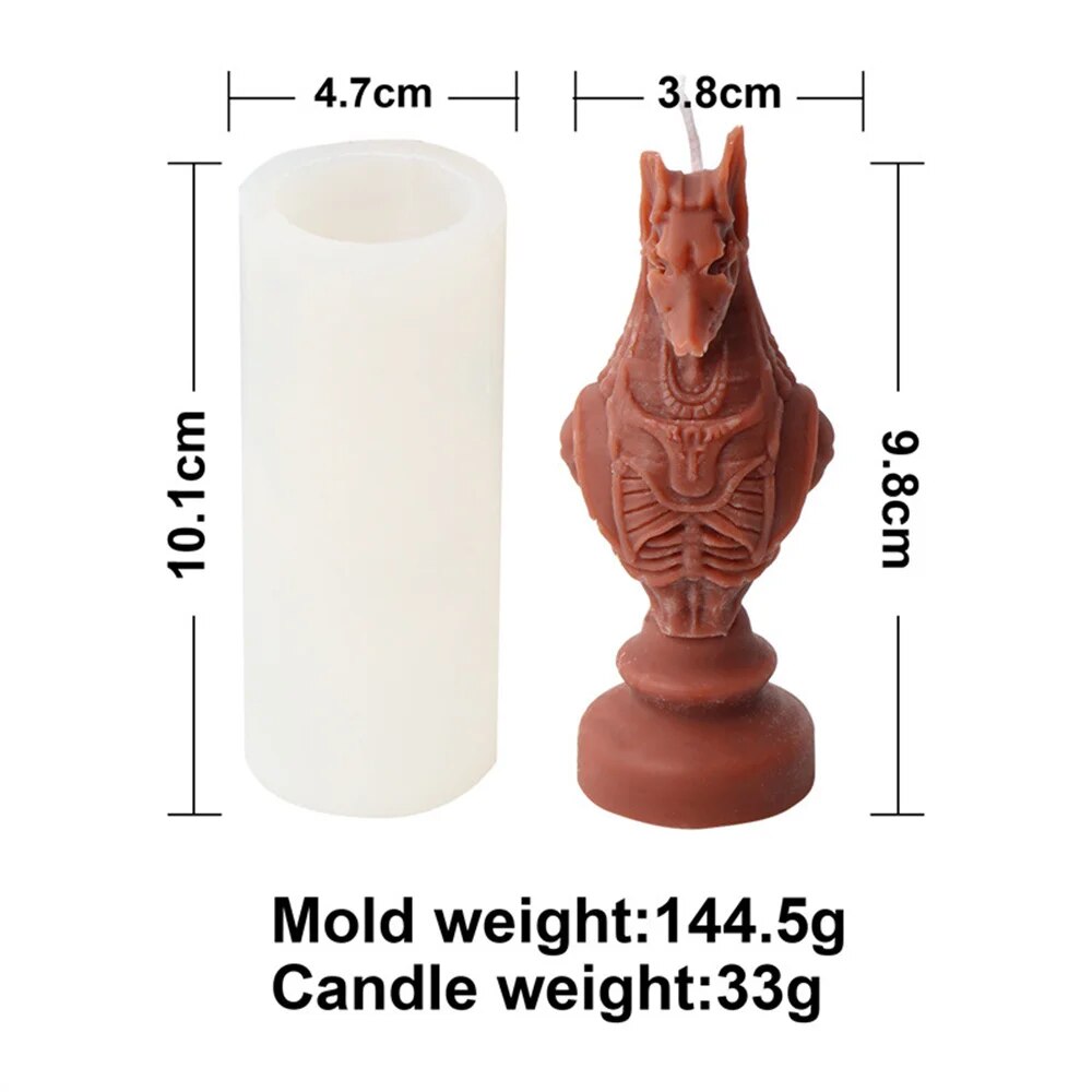 Ancient Greek Pharaoh Sacrificial Knight Candle Mould