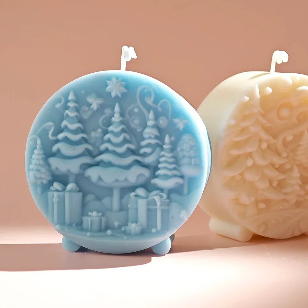 Pine Woodland Aromatherapy Candle Mould for Relaxing Crafts