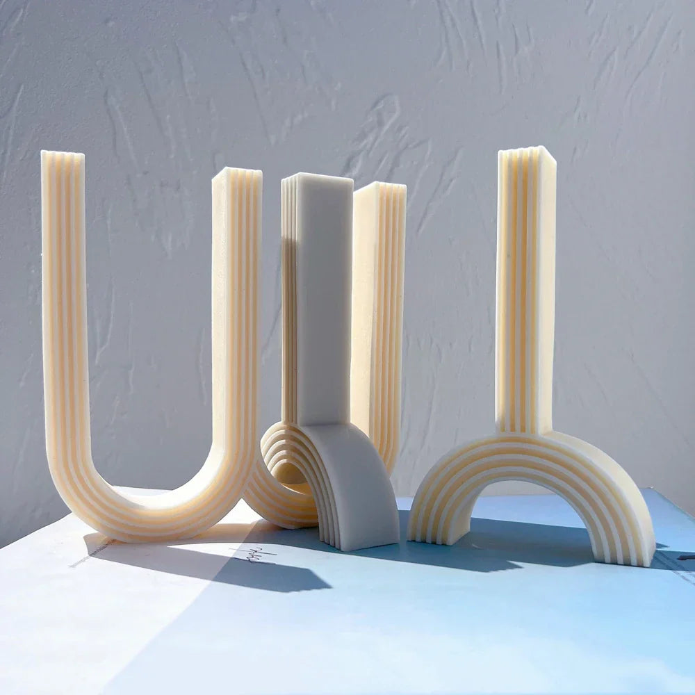 W and Y Shape Silicone Candle Mould
