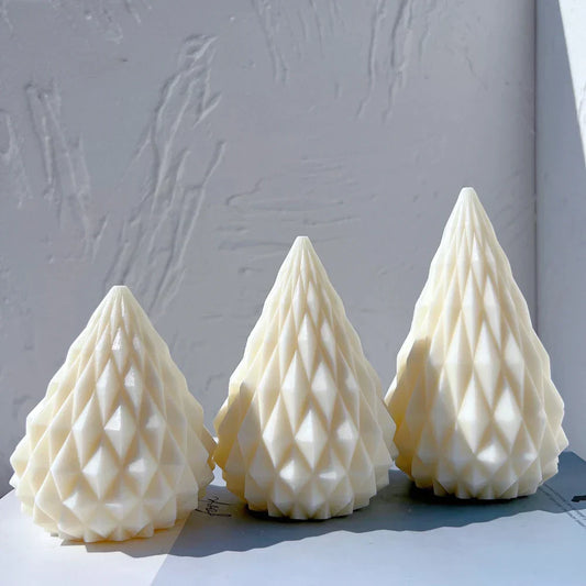 Diamond Cone Candle Mould