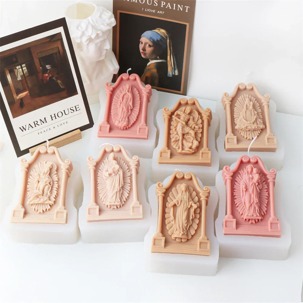 Holy Saints Catholic Prayer Candle Moulds