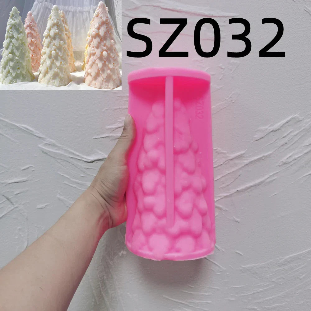 18CM Christmas Tree Silicone Candle Mould