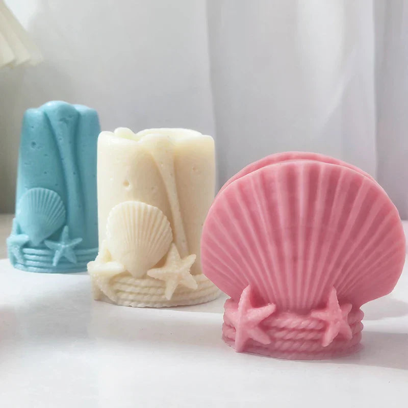 Ocean Inspired Starfish Seashell Candle Mould