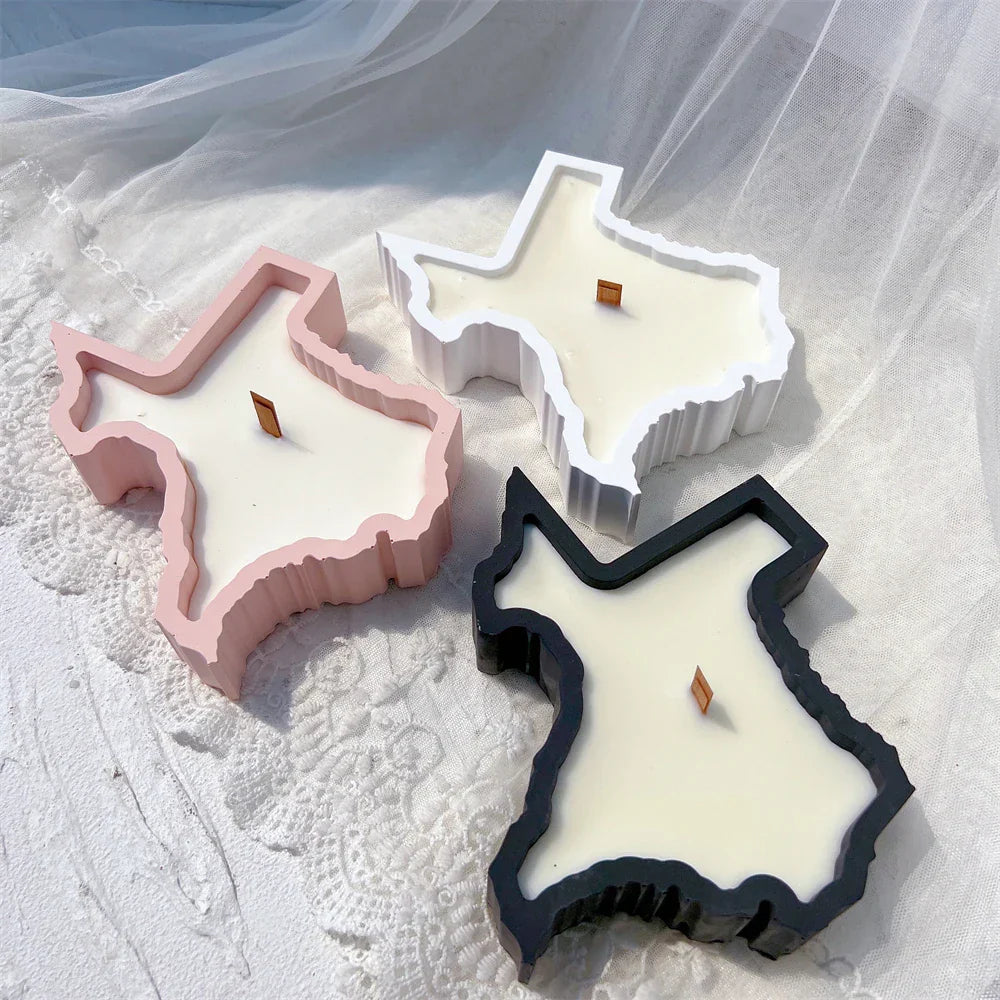 Map Candle Holder Silicone Mould