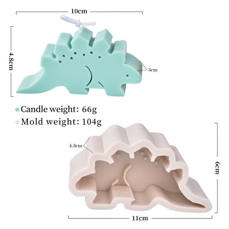 Silicone Animal Candle Moulds Frog, Stegosaurus, Owl, Plesiosaur, Tyrannosaurus, Triceratops, Elephant, Giraffe Candles Moulds