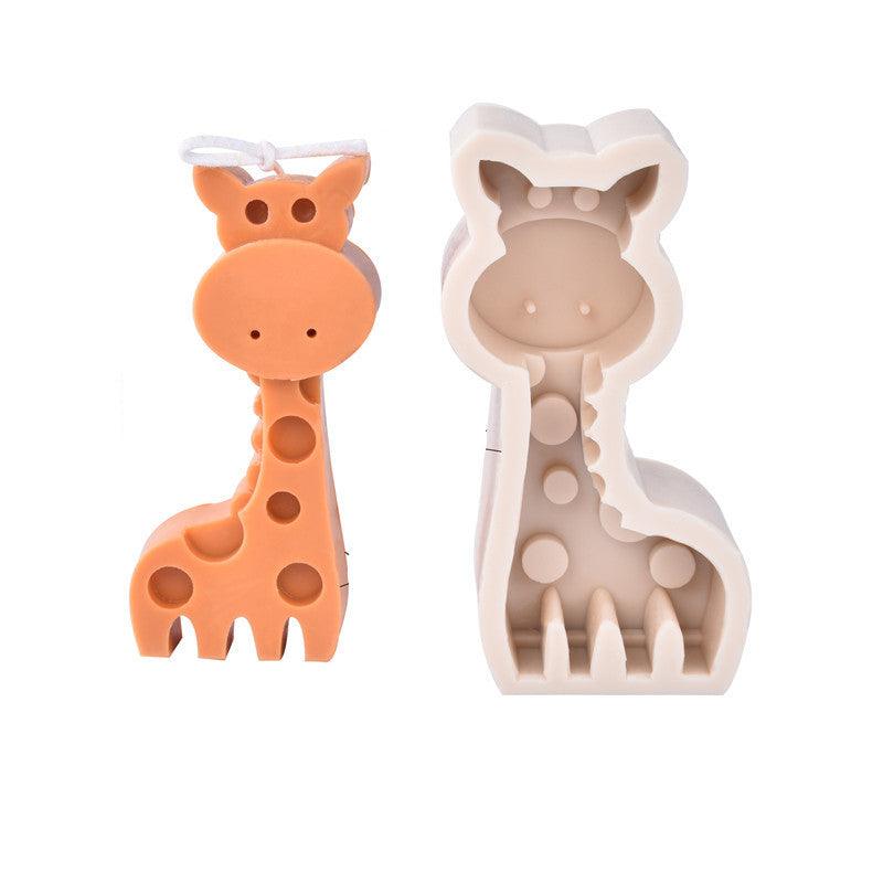 Silicone Animal Candle Moulds Frog, Stegosaurus, Owl, Plesiosaur, Tyrannosaurus, Triceratops, Elephant, Giraffe Candles Moulds