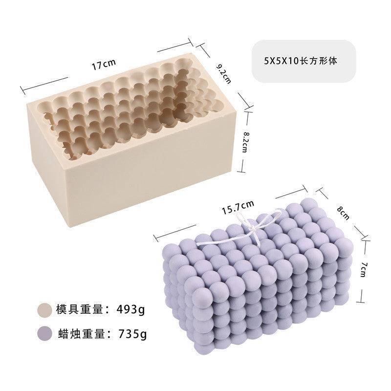 Silicone Square Three-dimensional Geometry Drill Face Rubik's Cube Aromatherapy Gypsum Liquid Silicone Candle Fondant Mould Candles Moulds