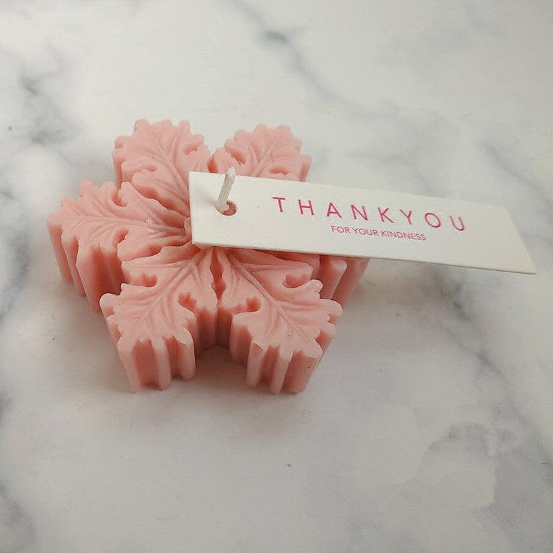 Snowflake Christmas Candle soft silicone Candle Mould Candles Moulds