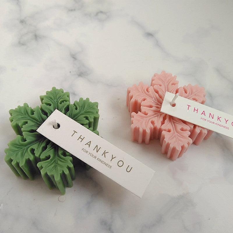 Snowflake Christmas Candle soft silicone Candle Mould Candles Moulds