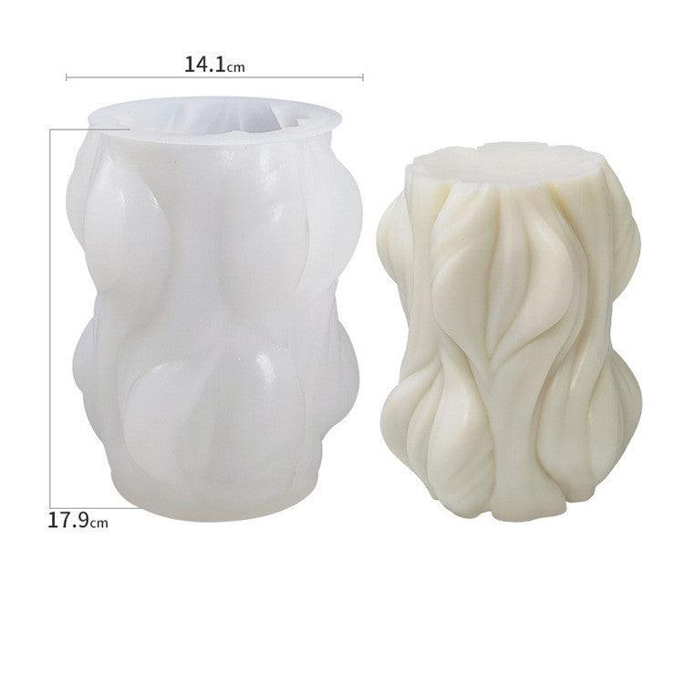 Spiral Cylinder Scented Candle Silicone Mould DIY Candles Moulds