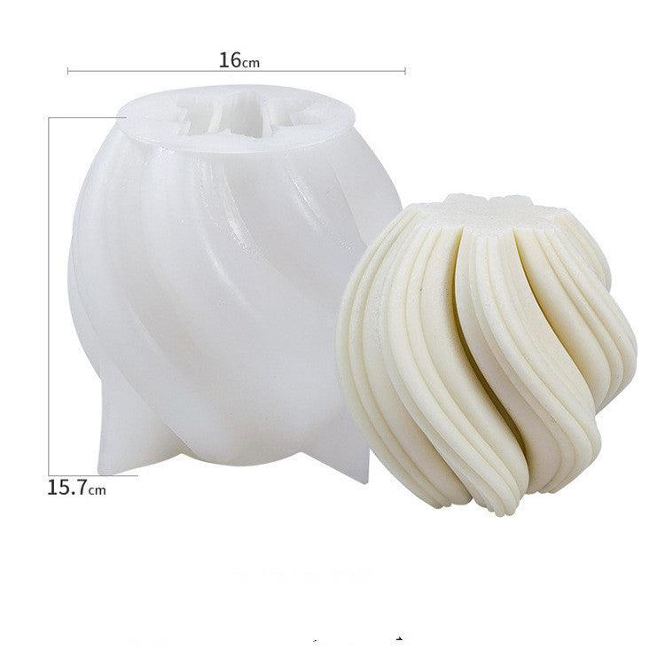 Spiral Cylinder Scented Candle Silicone Mould DIY Candles Moulds