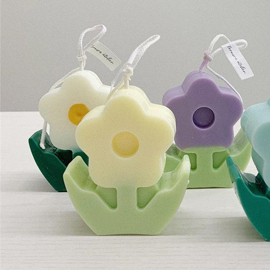 Spring Flower Candle Mould Scented Candle Plastic Acrylic Mould Candles Moulds