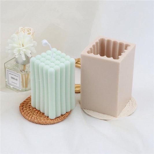 Square Bubble Candle Mould