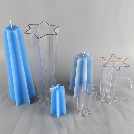 Star Shape Acrylic Plastic Candle Mould Candles Moulds