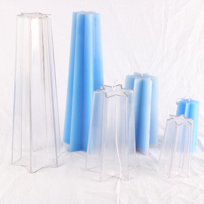 Star Shape Acrylic Plastic Candle Mould Candles Moulds