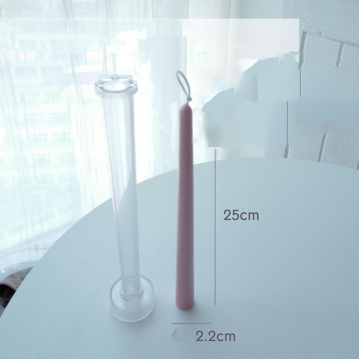 Striped Pillar Taper Candle Moulds