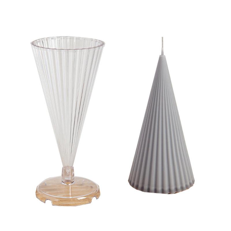 Striped Pointed Cone Candle Mould Candles Moulds