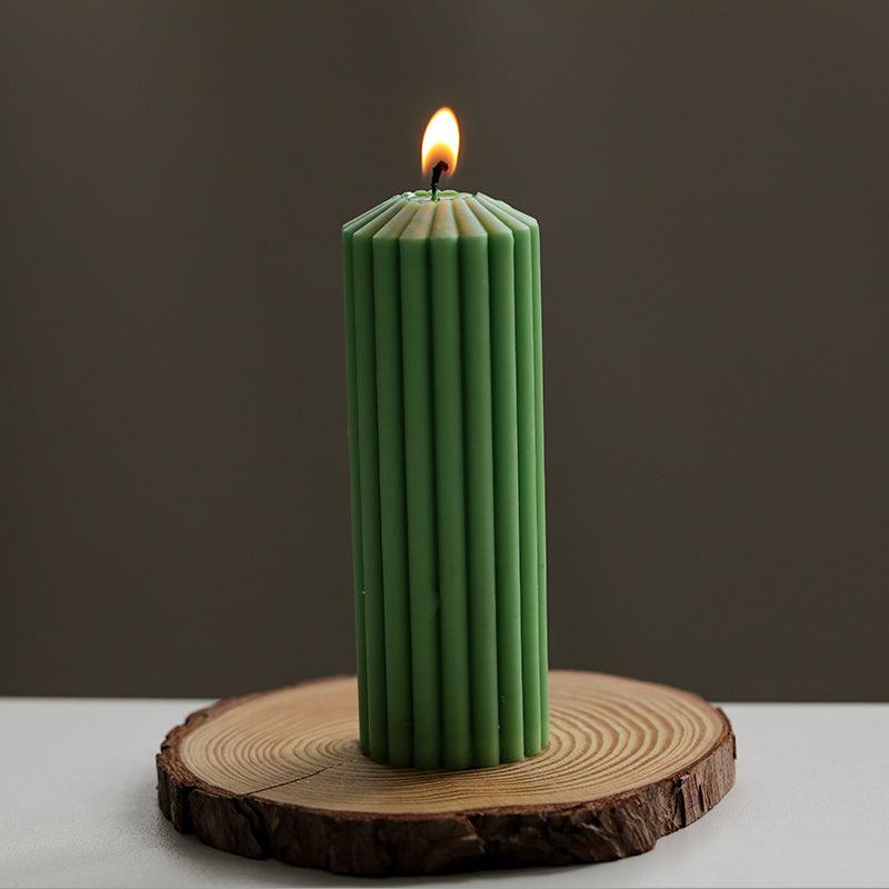 Striped Simple Decorative Candle Mould Candles Moulds
