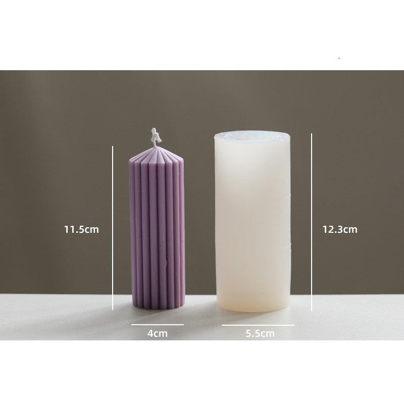 Striped Simple Decorative Candle Mould Candles Moulds