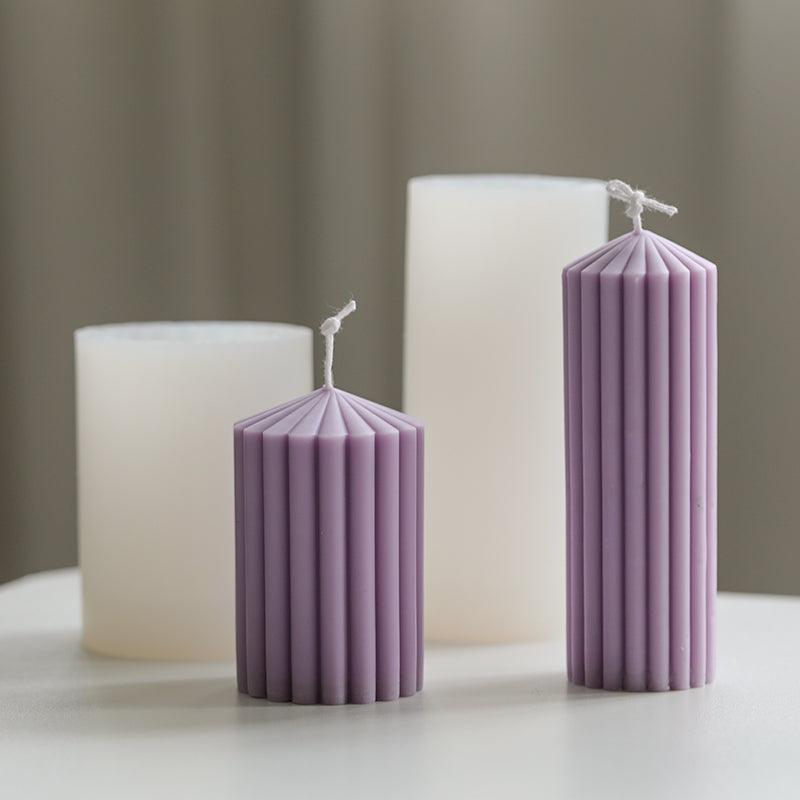 Striped Simple Decorative Candle Mould Candles Moulds