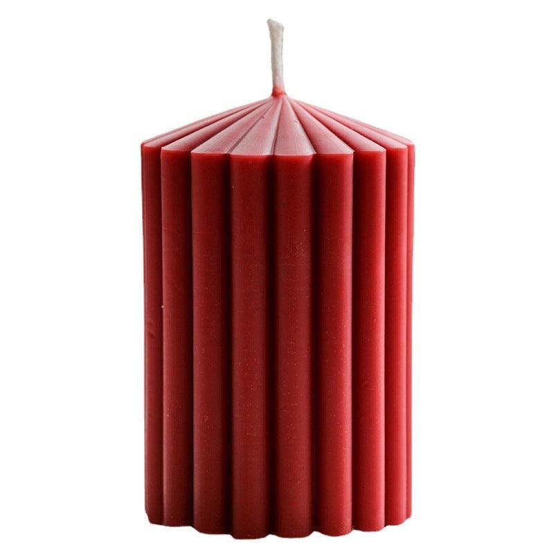 Striped Simple Decorative Candle Mould Candles Moulds