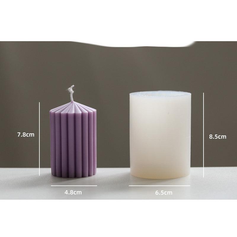 Striped Simple Decorative Candle Mould Candles Moulds
