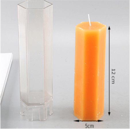 Striped Cylindrical Candle Mould