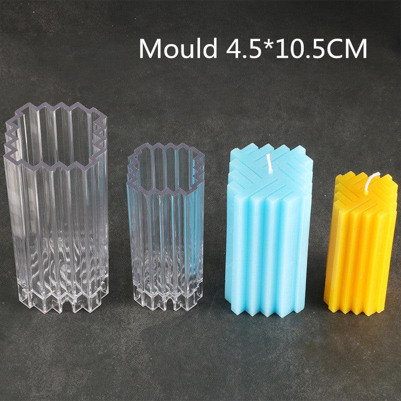 Square Weave Pattern Candle Mould