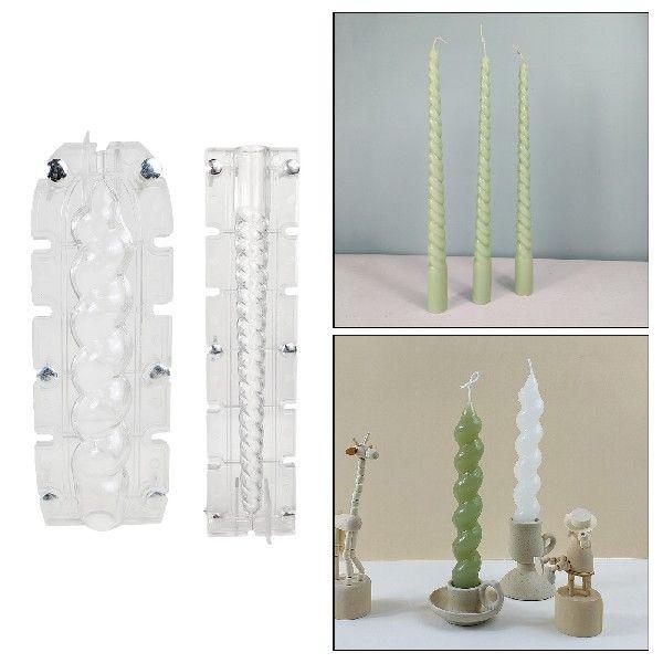 Transparent Taper Candle Mould Candles Moulds