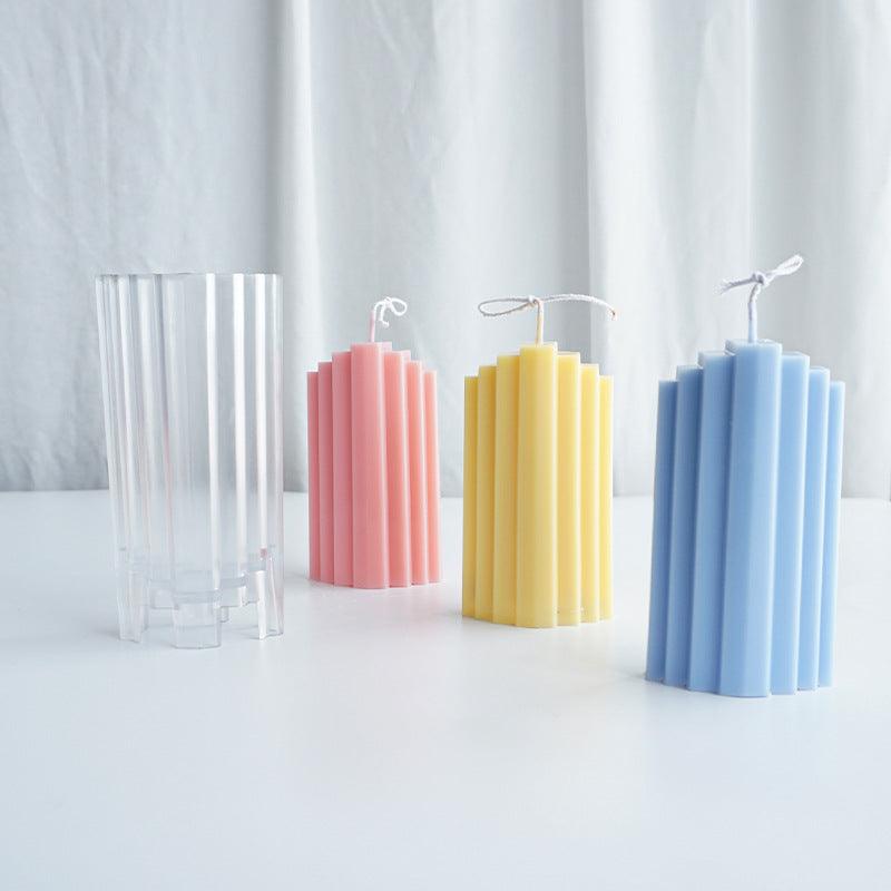 Trapezoidal building block candle Mould Candles Moulds
