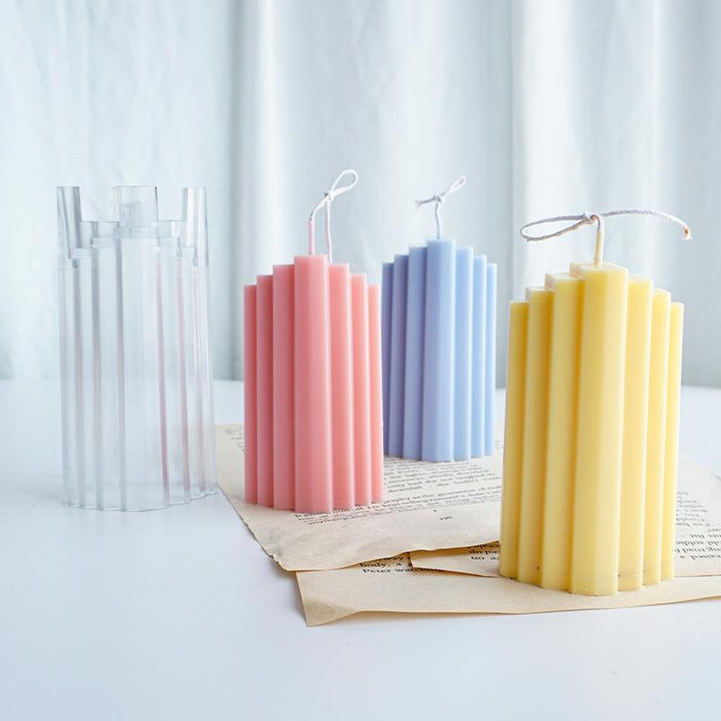 Trapezoidal building block candle Mould Candles Moulds