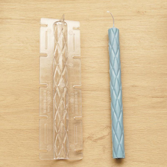 Diamond Relief Pattern Cylindrical Candle Mould