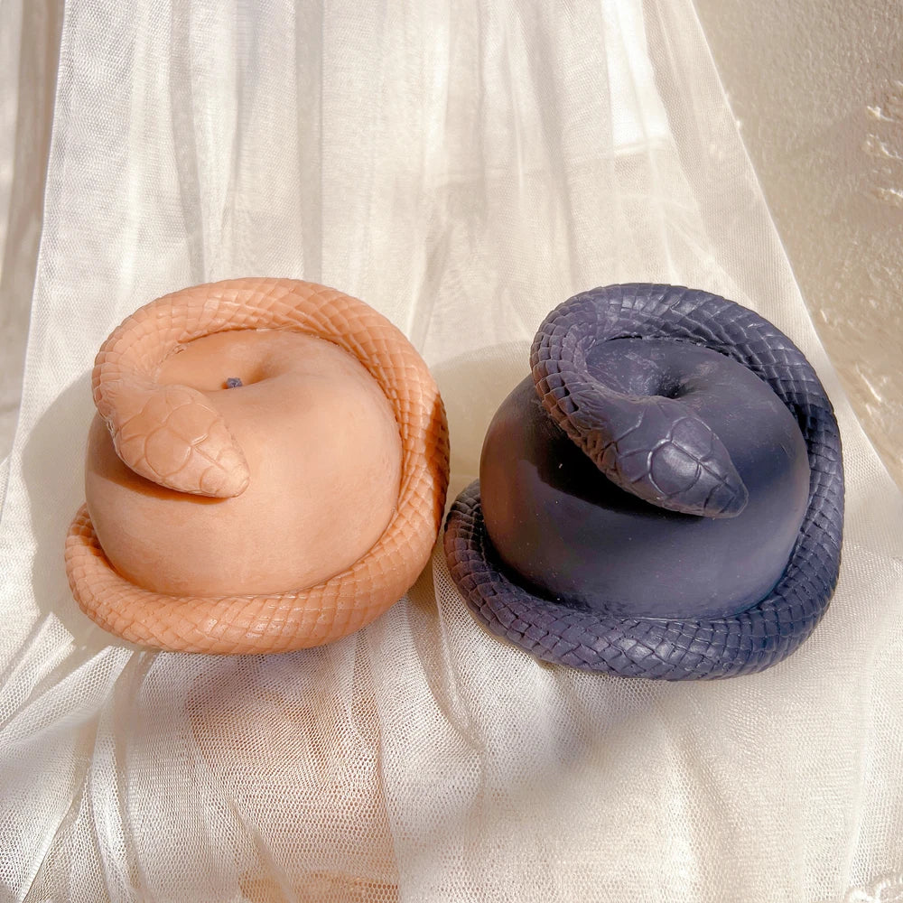 Realistic Snake Apple Candle Silicone Mould