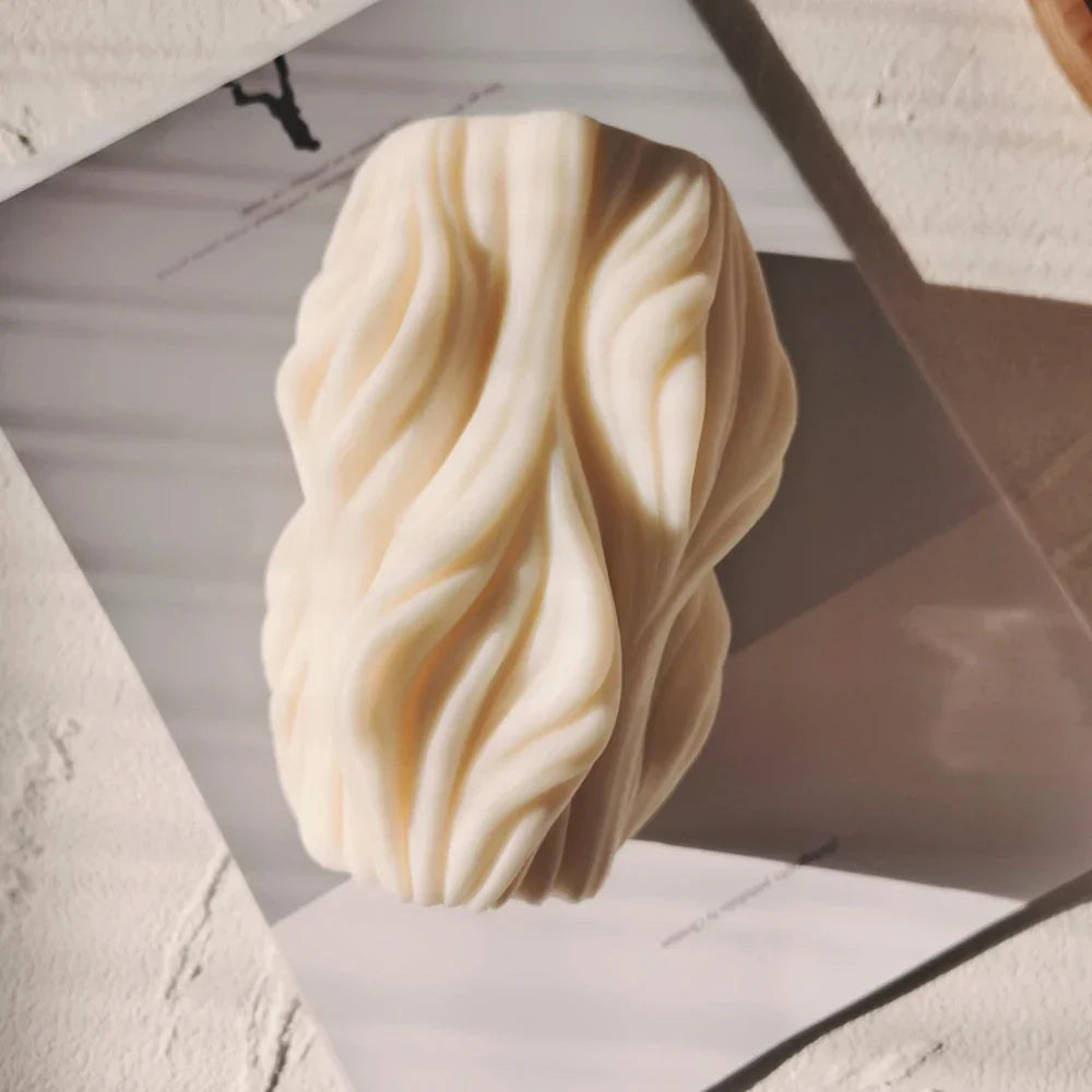 Wavy Swirl Candle Mould