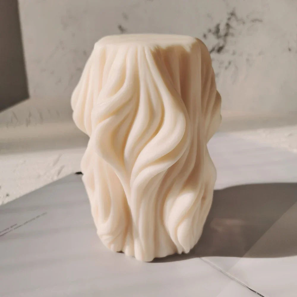 Wavy Swirl Candle Mould