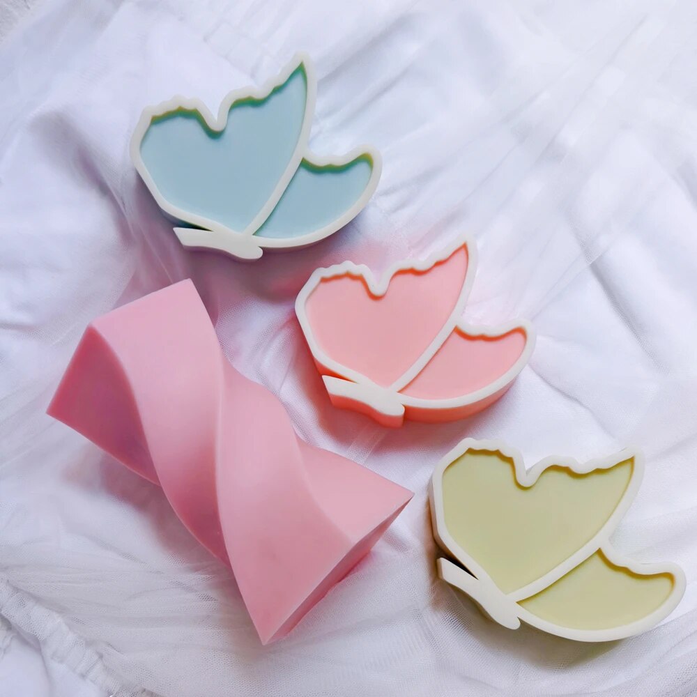 3D Cute Butterfly Candle Silicone Mould