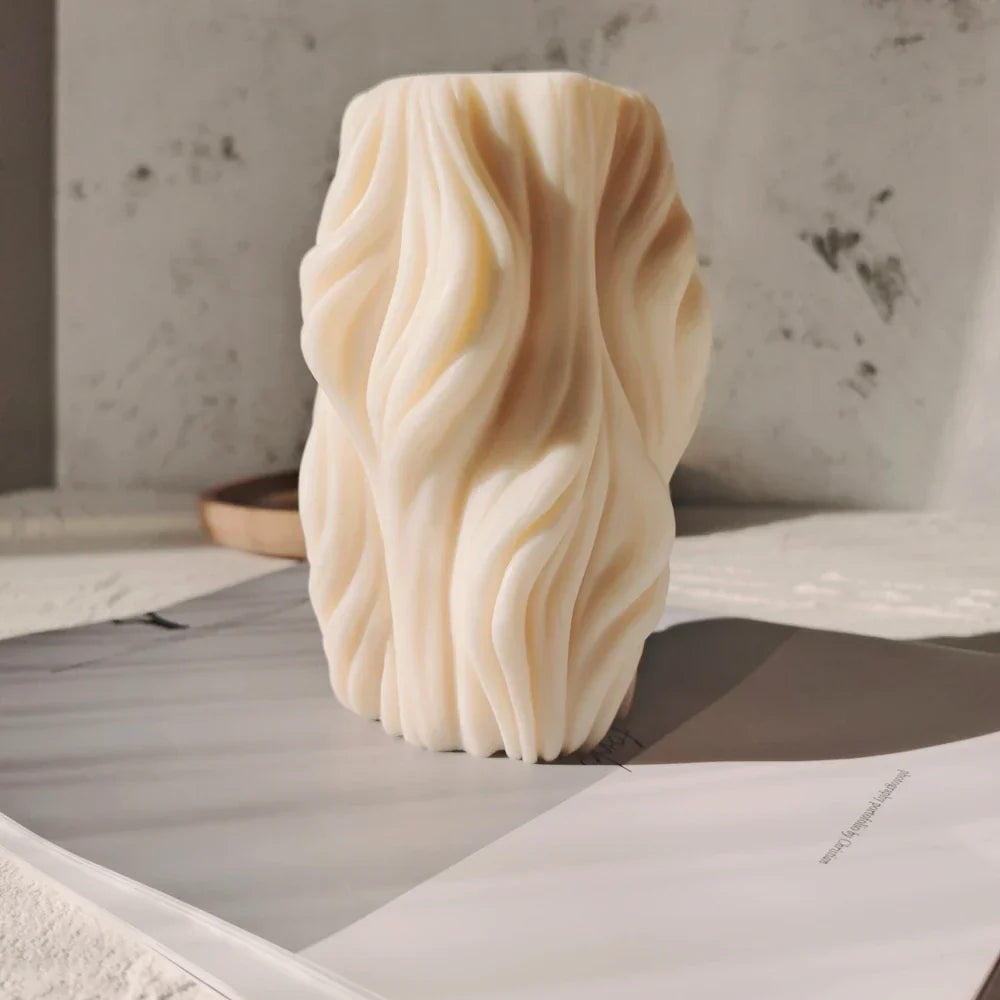 Wavy Swirl Candle Mould