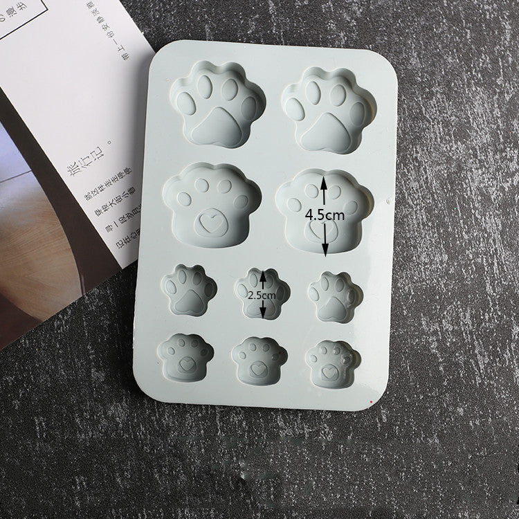 Unleash Your Creativity with a Handmade Crystal Epoxy Dog Paw Silicone Mould Candles Moulds