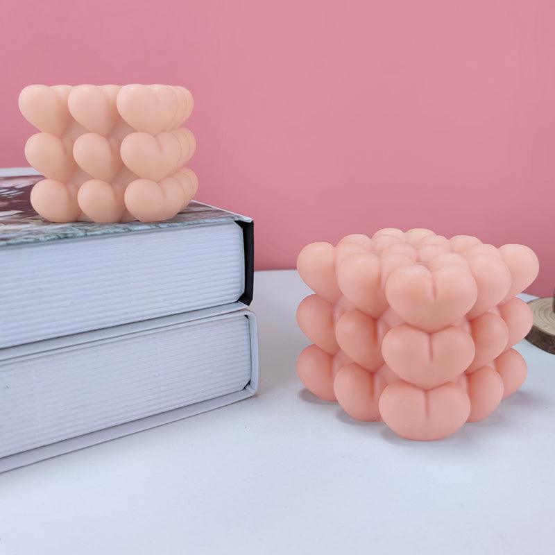 Valentines Day Love Cube Aromatherapy Candle Silicone Mould Candles Moulds